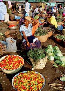 Овощной рынок в Камеруне